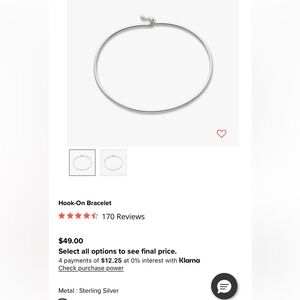 James Avery Sterling Silver Hook-On Bracelet